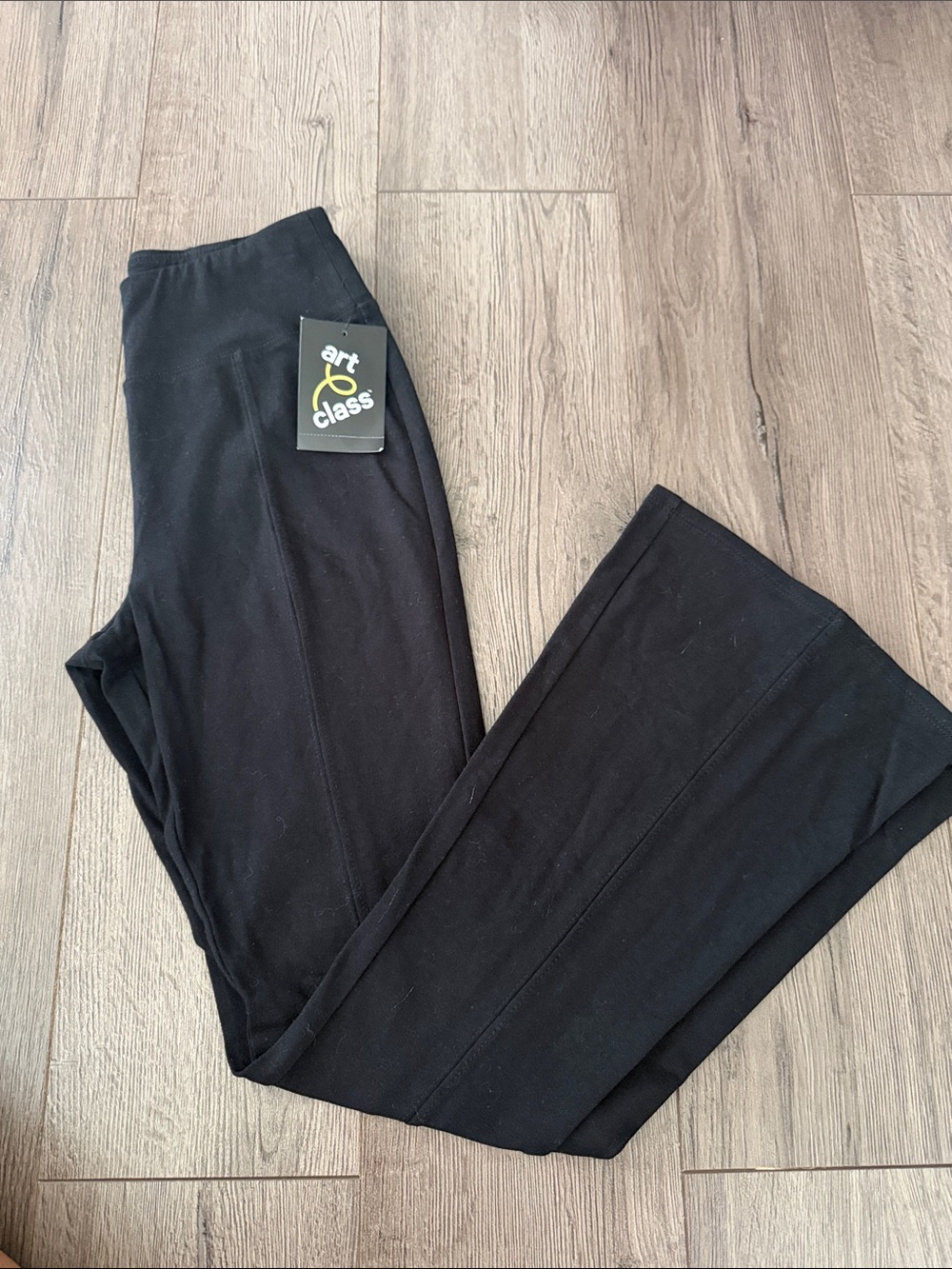 NWT art class Black Girls Flared Leggings. Size L 10/12
